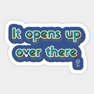 It Opens Up Over There : Hipster Golf Sticker